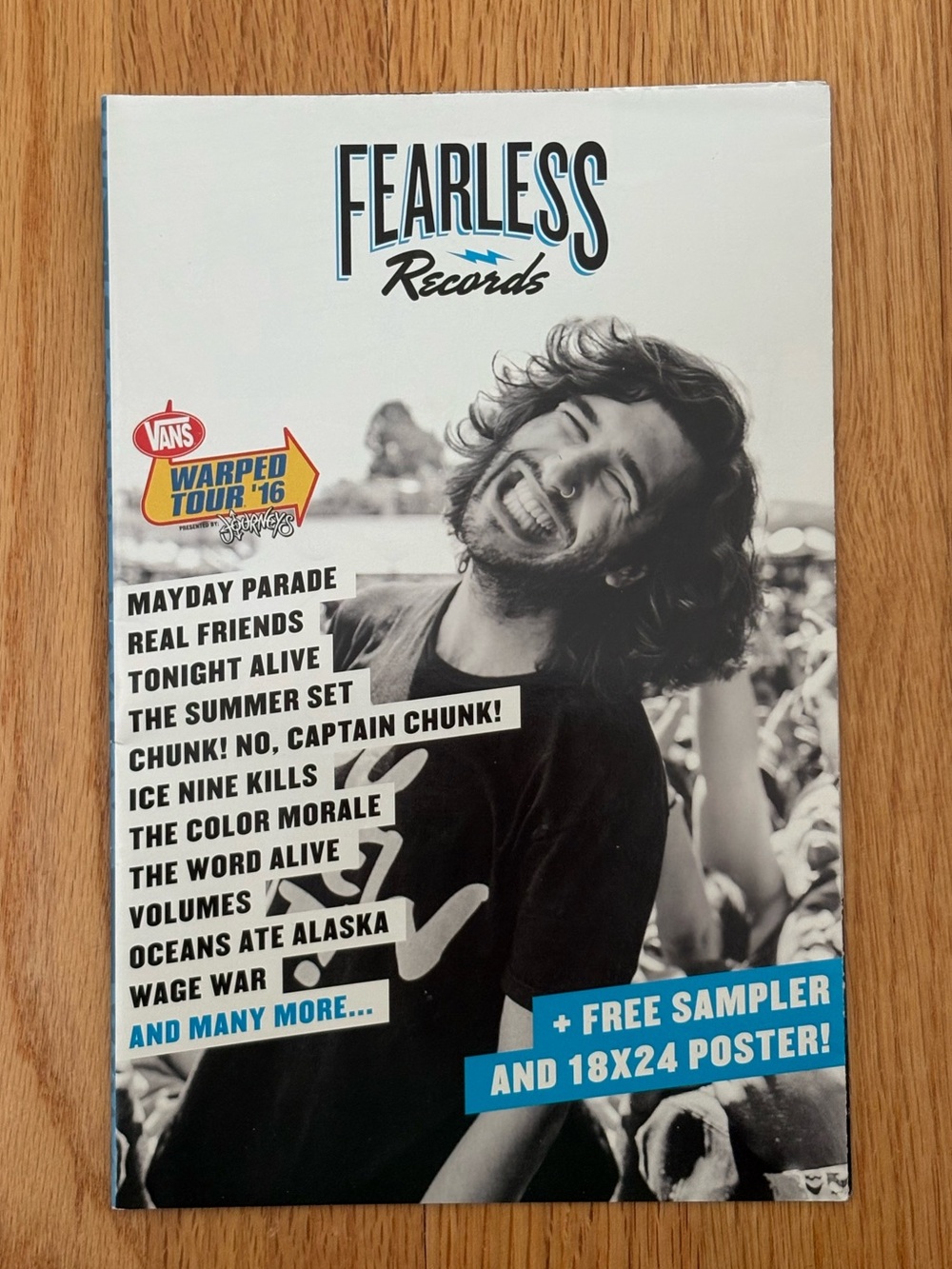 Vans Warped Tour 2016 x Fearless Records official program